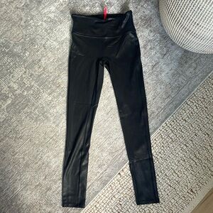Spanx Faux Leather Leggings in Black